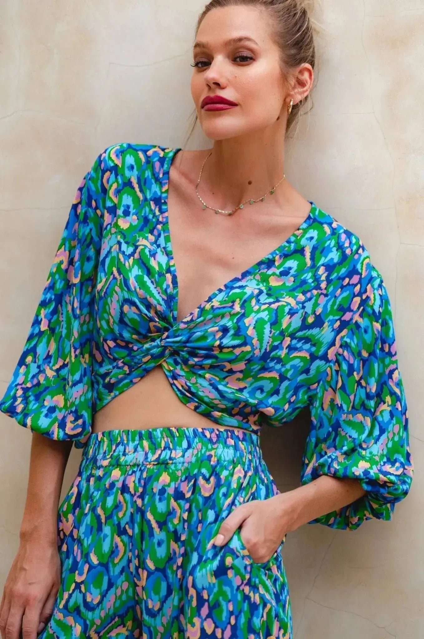 Fatima Cropped Summer Top (Sale) - Me Chavi - Where Style Blossoms