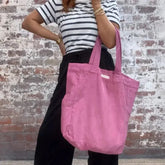 Cord Tote Bag in Fuchsia | An Everyday Essential - Me Chavi - Where Style Blossoms