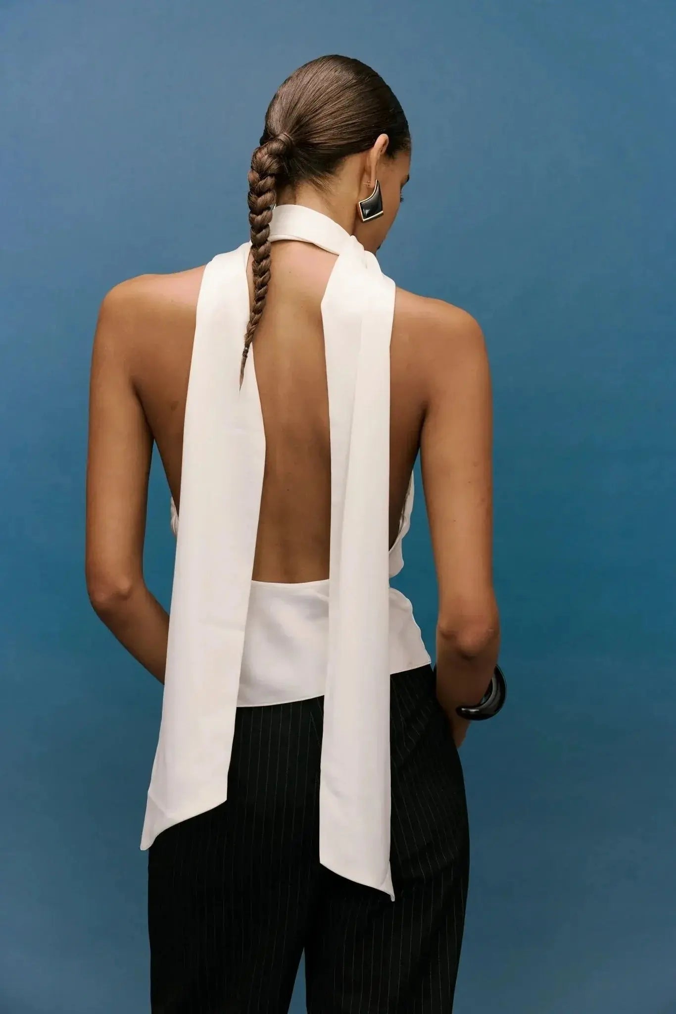 Indra Cowl Top Ivory - Me Chavi - Where Style Blossoms