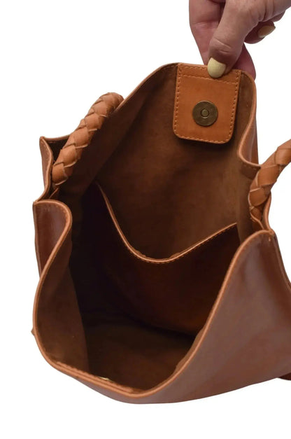 Day Leather Shoulder Bag - Me Chavi - Where Style Blossoms