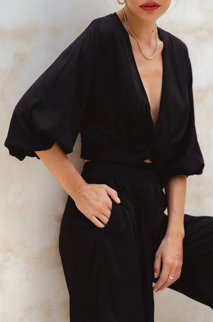 Fatima Cropped Summer Top (Sale) - Me Chavi - Where Style Blossoms