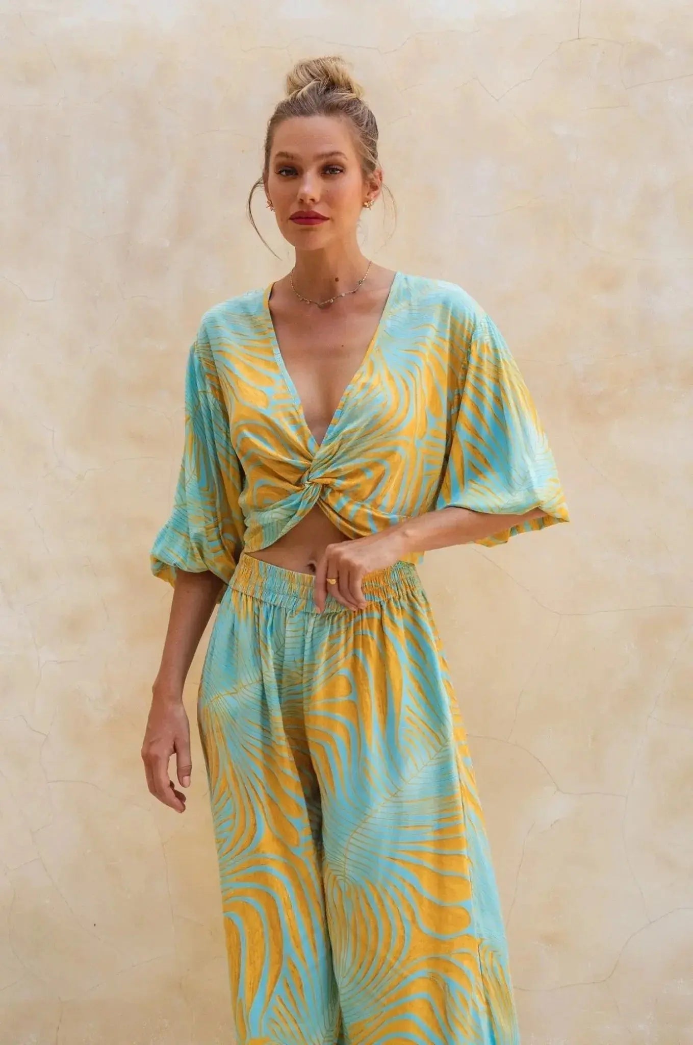 Fatima Cropped Summer Top (Sale) - Me Chavi - Where Style Blossoms