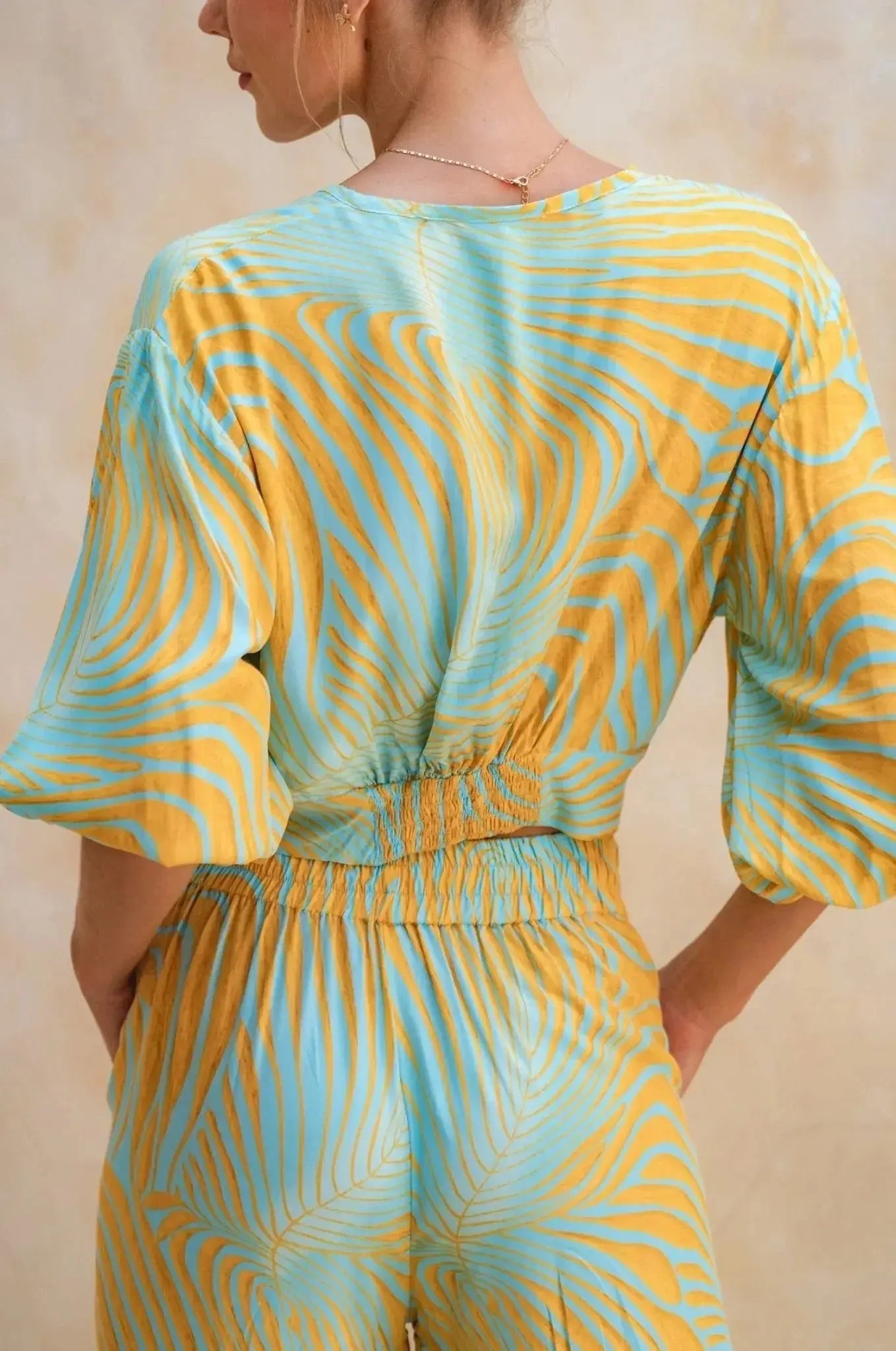Fatima Cropped Summer Top (Sale) - Me Chavi - Where Style Blossoms