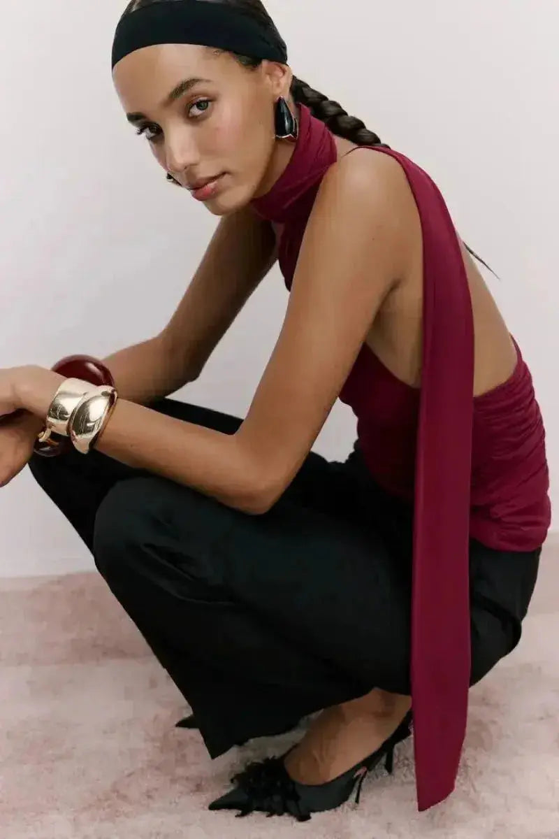 The Jacques Halter Top - Me Chavi - Where Style Blossoms
