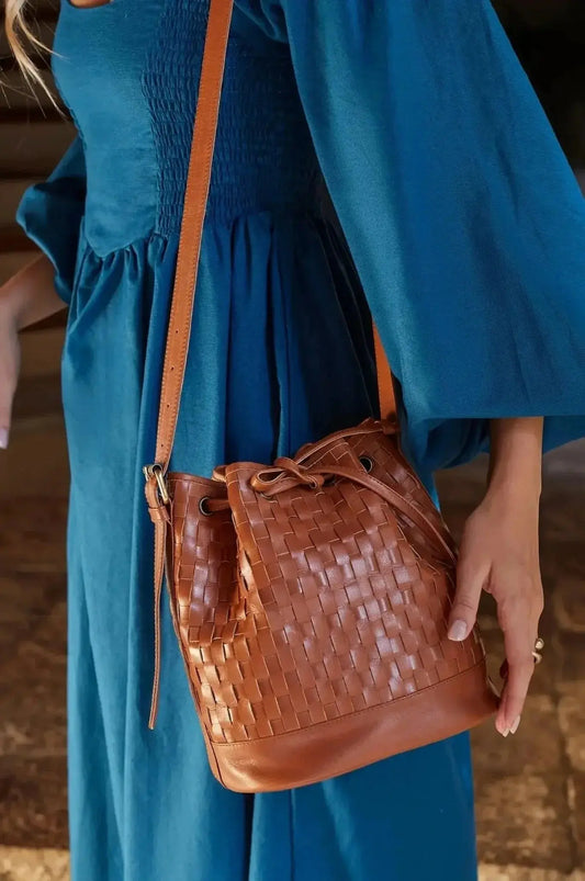 Margo Woven Drawstring Bag - Me Chavi - Where Style Blossoms