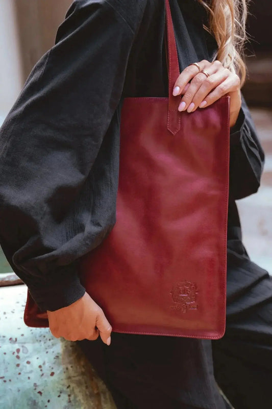 Lifestyle Leather Tote Bag - Me Chavi - Where Style Blossoms