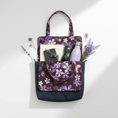 Handcrafted Messenger Bag & Bucket Hat Set - Botanical - Me Chavi - Where Style Blossoms