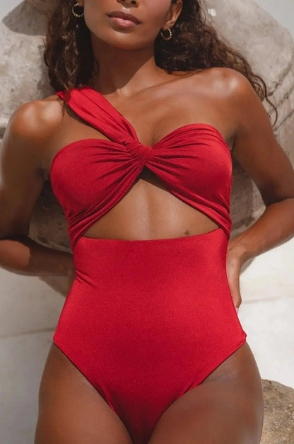 Ibiza One Piece Ruched Swimsuit - Me Chavi - Where Style Blossoms