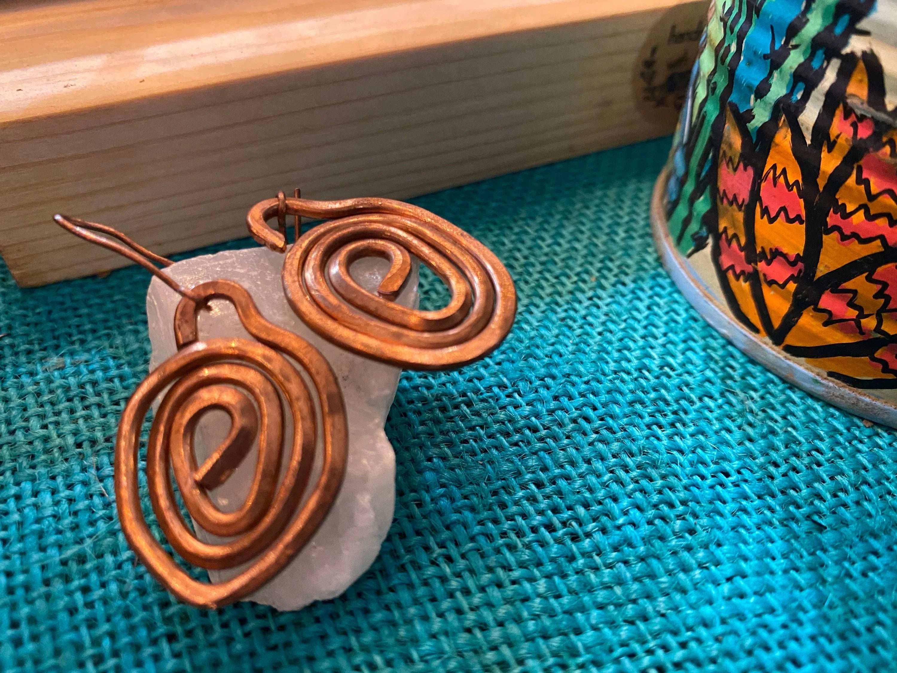 Handmade Copper Earrings - Me Chavi - Where Style Blossoms