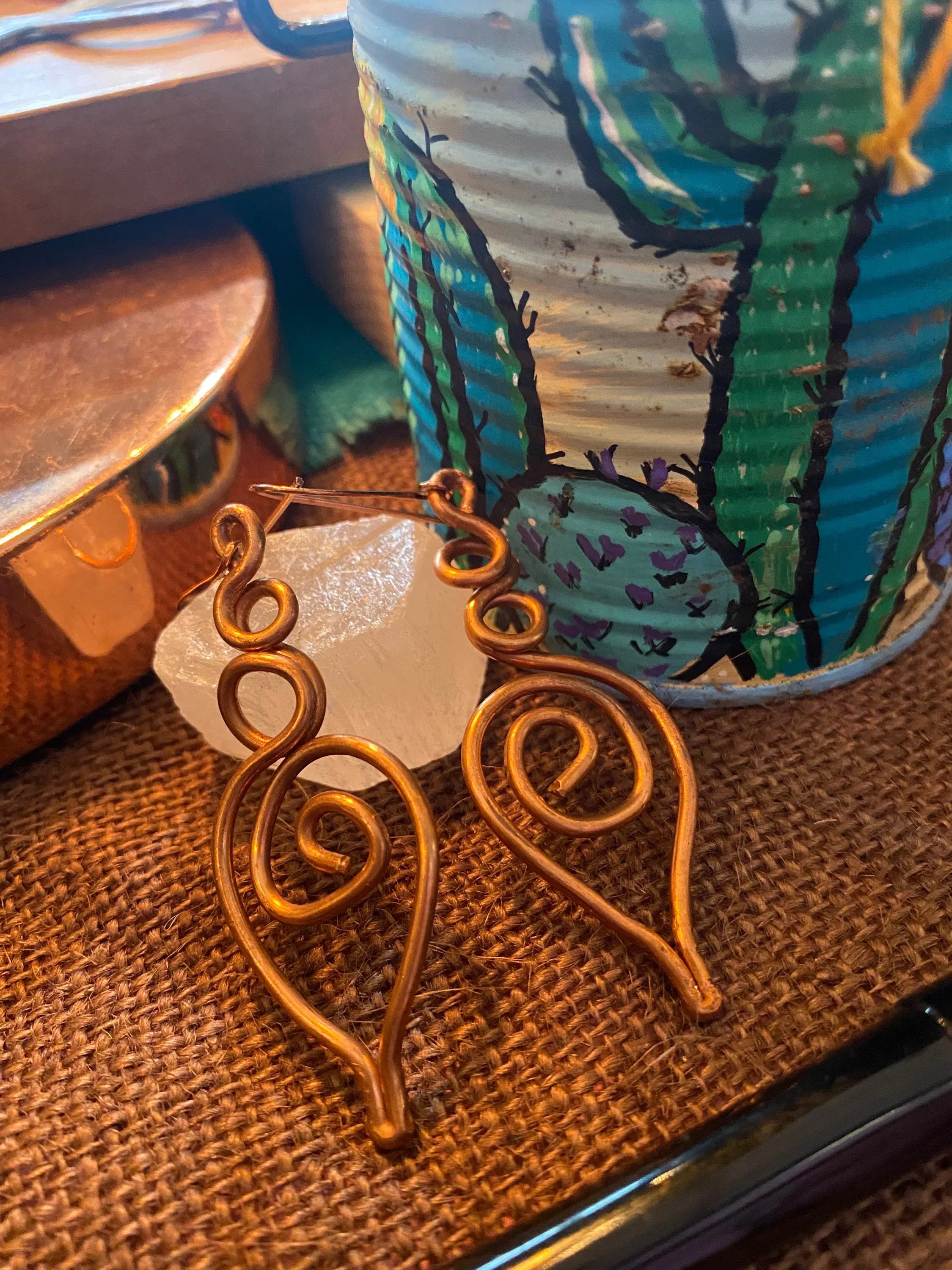 Handmade Copper Earrings - Me Chavi - Where Style Blossoms