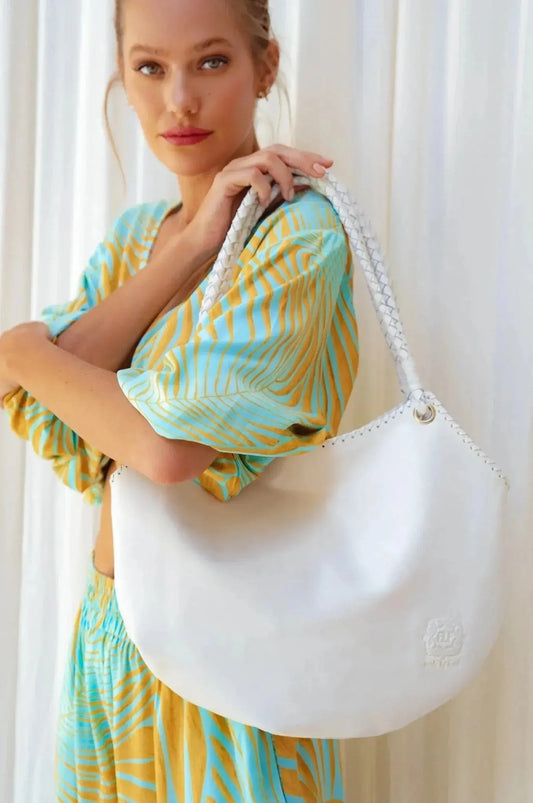 Esmeralda Leather Tote Bag - Me Chavi - Where Style Blossoms