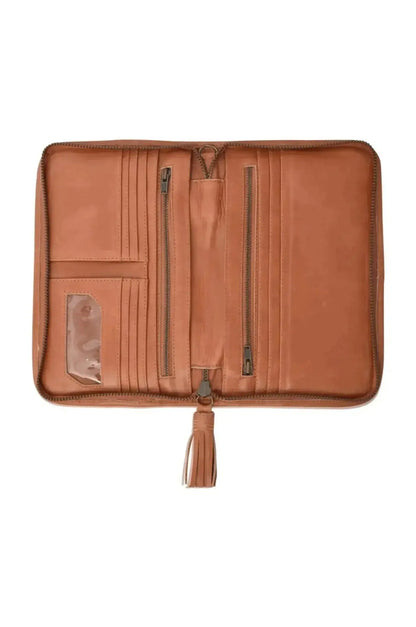 Versatile Leather Weave Clutch with Adjustable Crossbody Strap - Me Chavi - Where Style Blossoms
