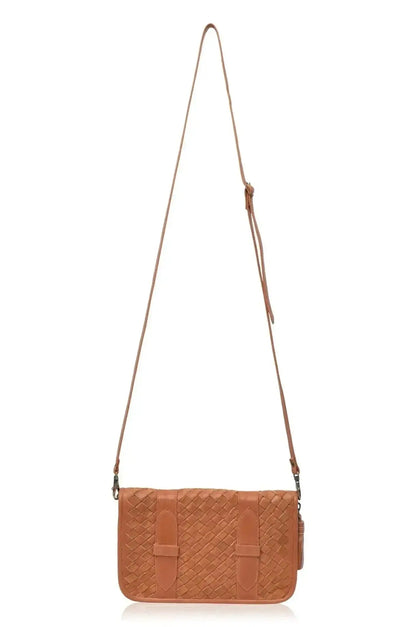Versatile Leather Weave Clutch with Adjustable Crossbody Strap - Me Chavi - Where Style Blossoms