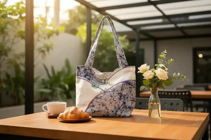 Tie-Dye Tote Bag with Butterflies and Embroidery - Me Chavi - Where Style Blossoms