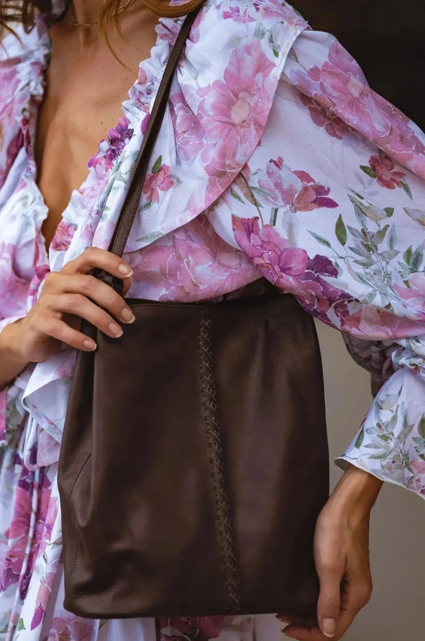 Janette Leather Shoulder Bag - Me Chavi - Where Style Blossoms