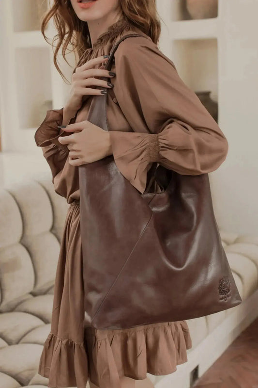 Sueno Slouchy Leather Bag - Me Chavi - Where Style Blossoms