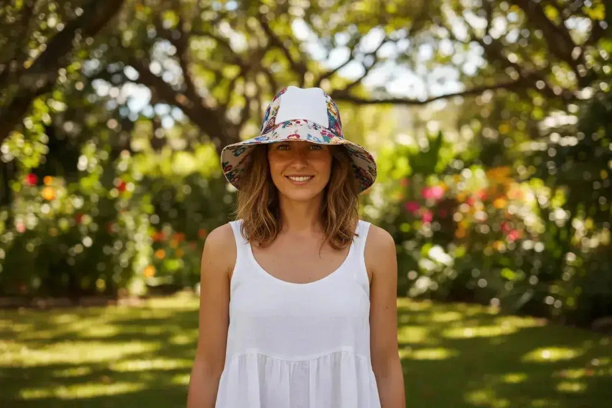 Botanical Garden Bucket Hat & Tote Bag Set - Handmade Floral Collection - Me Chavi - Where Style Blossoms